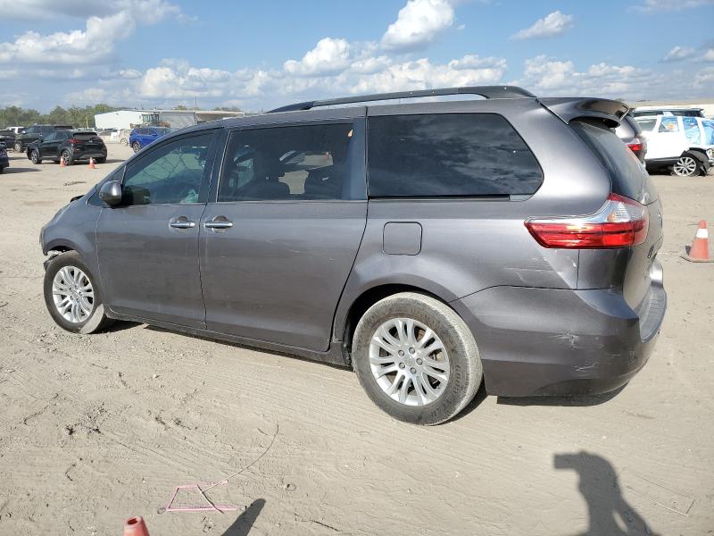 5TDYK3DC3FS625145 - 2015 TOYOTA SIENNA XLE ნაცრისფერი ფოტო 2