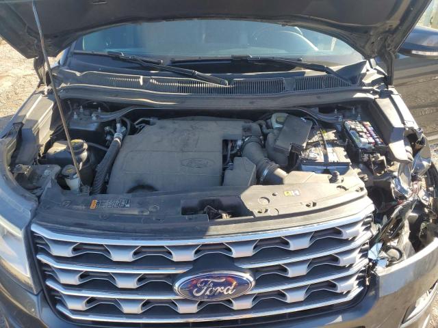 1FM5K7F89HGC93322 - 2017 FORD EXPLORER LIMITED GRAY photo 12