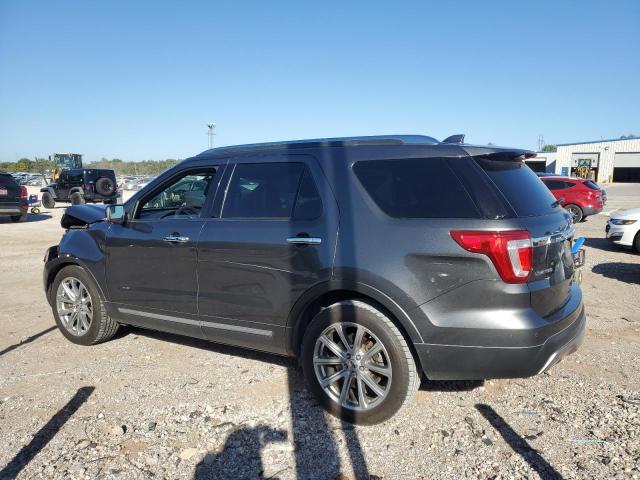 1FM5K7F89HGC93322 - 2017 FORD EXPLORER LIMITED GRAY photo 2