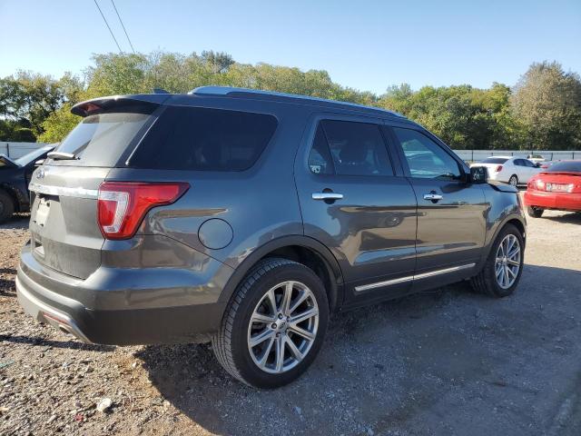 1FM5K7F89HGC93322 - 2017 FORD EXPLORER LIMITED GRAY photo 3