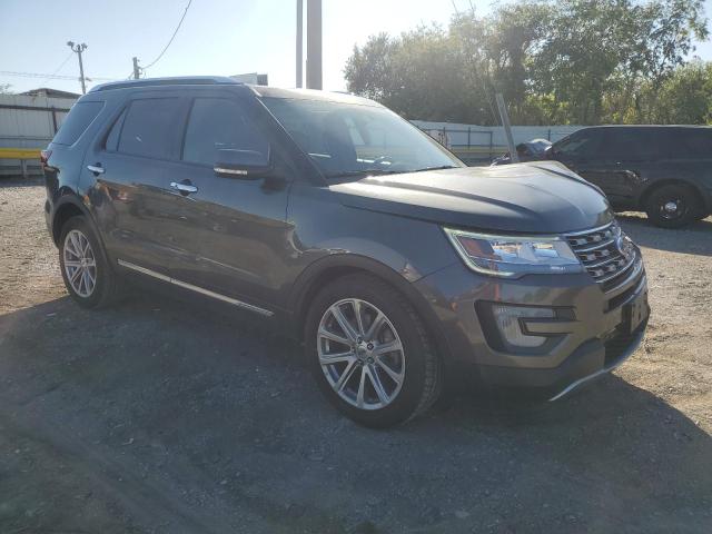 1FM5K7F89HGC93322 - 2017 FORD EXPLORER LIMITED GRAY photo 4