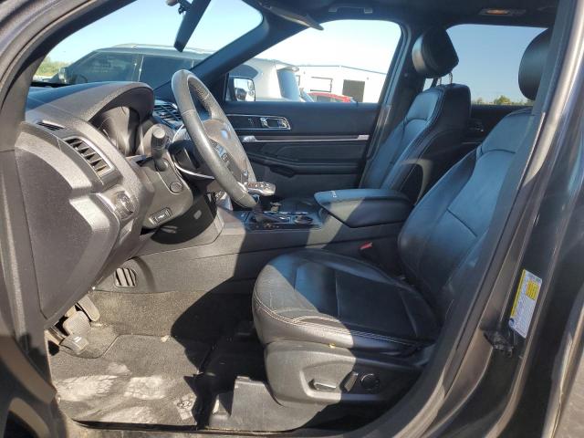 1FM5K7F89HGC93322 - 2017 FORD EXPLORER LIMITED GRAY photo 7