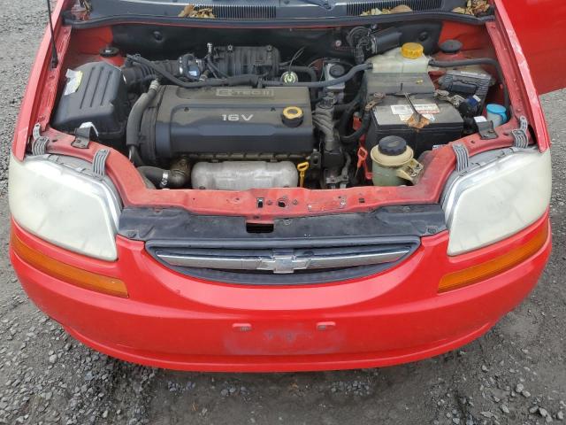 KL1TD66657B697347 - 2007 CHEVROLET AVEO BASE RED photo 11