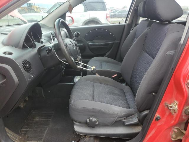 KL1TD66657B697347 - 2007 CHEVROLET AVEO BASE RED photo 7