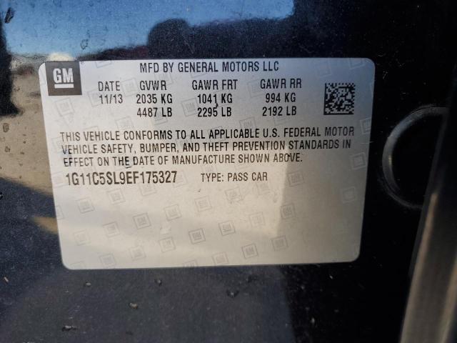 1G11C5SL9EF175327 - 2014 CHEVROLET MALIBU 1LT BLACK photo 12