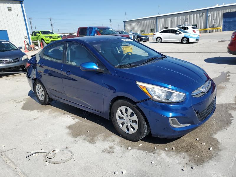 KMHCT4AE0GU028367 - 2016 HYUNDAI ACCENT SE BLUE photo 4