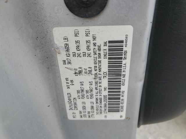 1D7HA18N84J292895 - 2004 DODGE RAM 1500 ST Gümüş foto 12