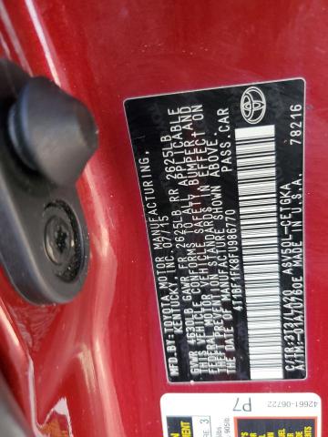 4T1BF1FK8FU986770 - 2015 TOYOTA CAMRY LE RED photo 12