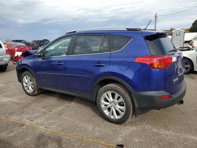 2T3DFREV2FW362389 - 2015 TOYOTA RAV4 LIMITED BLUE photo 2