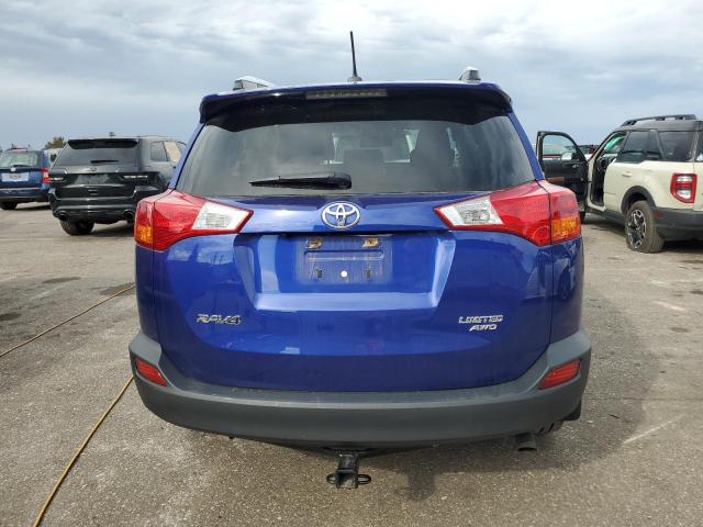 2T3DFREV2FW362389 - 2015 TOYOTA RAV4 LIMITED BLUE photo 6