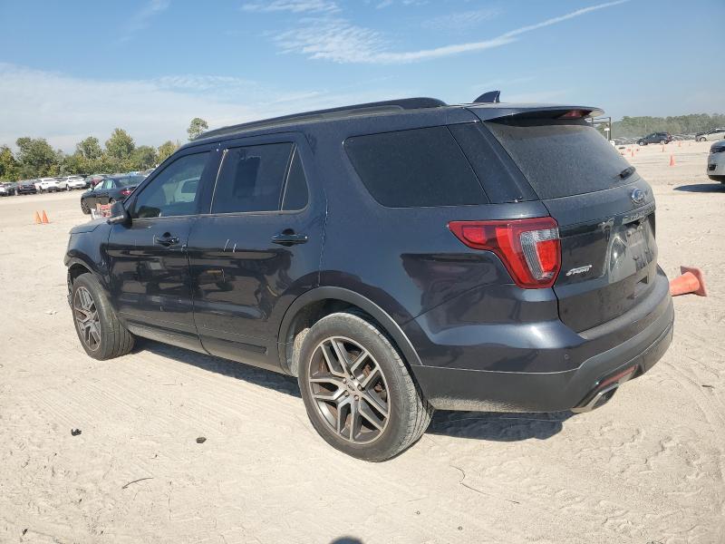 1FM5K8GTXHGA60039 - 2017 FORD EXPLORER SPORT BLUE photo 2