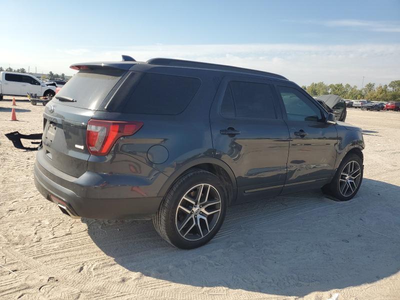1FM5K8GTXHGA60039 - 2017 FORD EXPLORER SPORT BLUE photo 3
