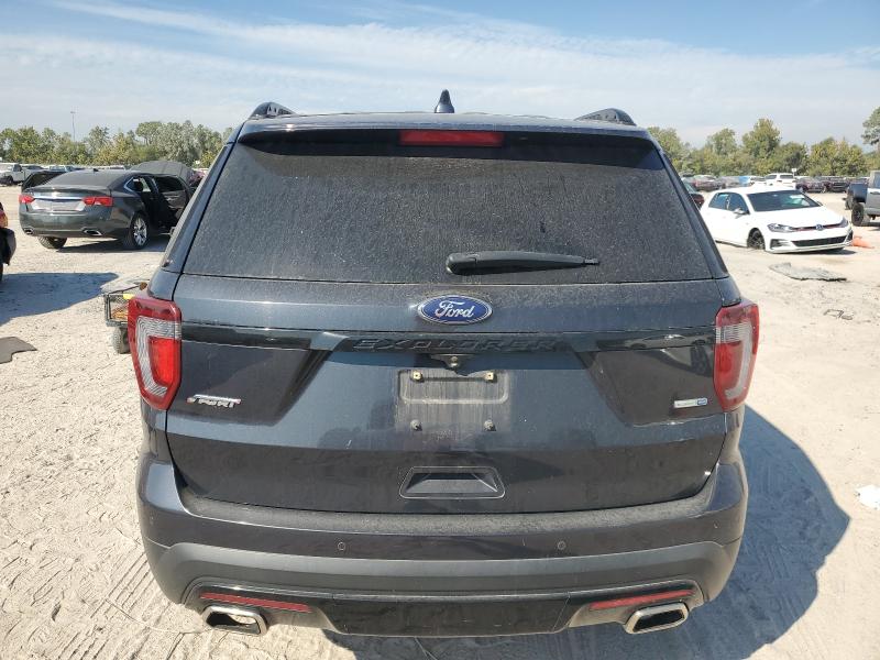 1FM5K8GTXHGA60039 - 2017 FORD EXPLORER SPORT BLUE photo 6