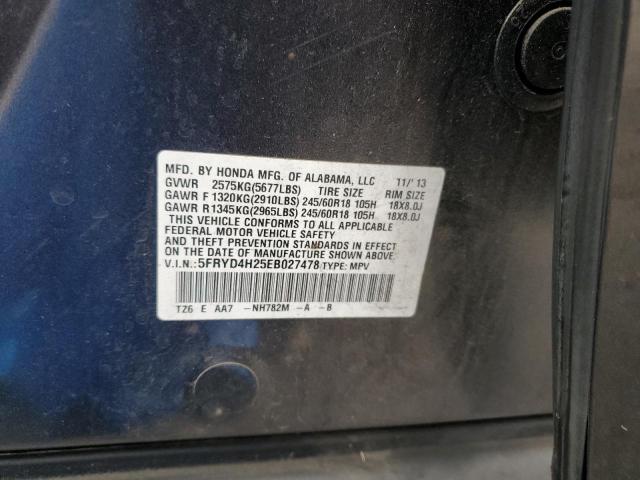 5FRYD4H25EB027478 - 2014 ACURA MDX فحمي صورة 14
