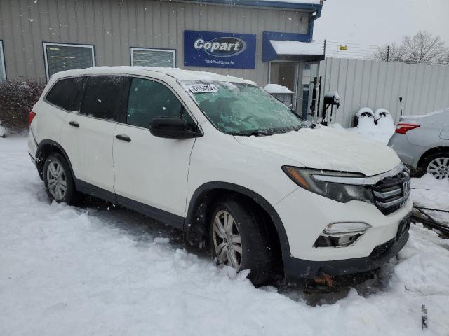 5FNYF5H13JB005594 - 2018 HONDA PILOT LX WHITE photo 4