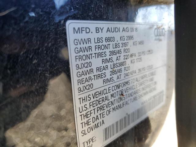 WA1LAAF76HD029845 - 2017 AUDI Q7 PREMIUM PLUS Czarny zdjęcie 13