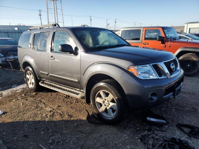 5N1AR1NB5CC632937 - 2012 NISSAN PATHFINDER S GRAY photo 4