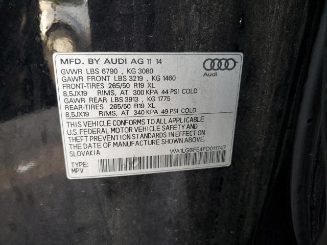 WA1LGBFE4FD011747 - 2015 AUDI Q7 PREMIUM PLUS 黑色 照片 13