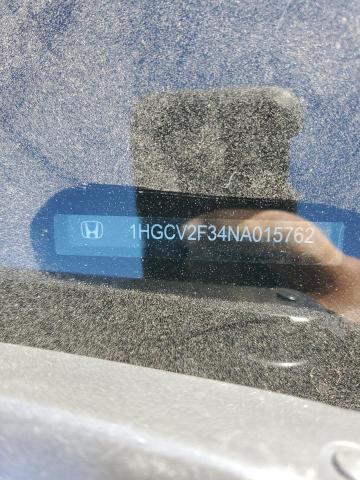 1HGCV2F34NA015762 - 2022 HONDA ACCORD SPORT GRAY photo 12