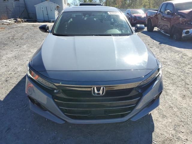 1HGCV2F34NA015762 - 2022 HONDA ACCORD SPORT GRAY photo 5