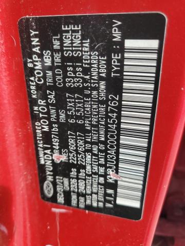 KM8JU3AC0CU454762 - 2012 HYUNDAI TUCSON GLS 红色 照片 13