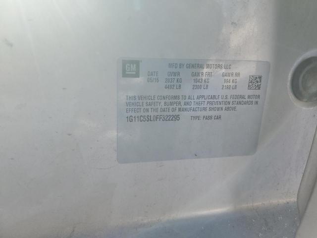 1G11C5SL0FF322295 - 2015 CHEVROLET MALIBU 1LT GOLD photo 13