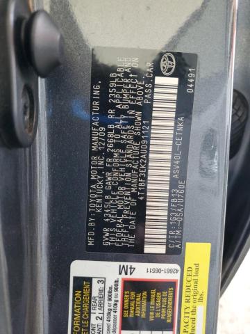 4T1BF3EK2AU091121 - 2010 TOYOTA CAMRY BASE 银色 照片 12