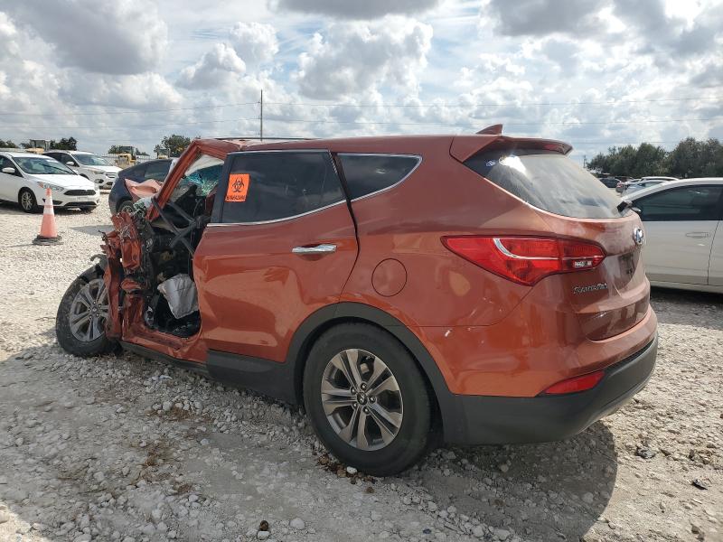 5XYZT3LB3GG318650 - 2016 HYUNDAI SANTA FE S ORANGE photo 2
