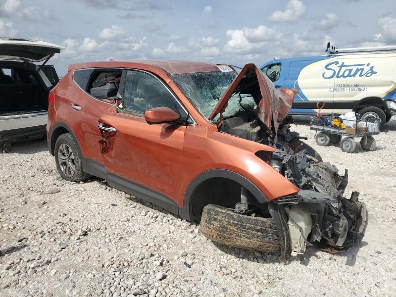 5XYZT3LB3GG318650 - 2016 HYUNDAI SANTA FE S ORANGE photo 4