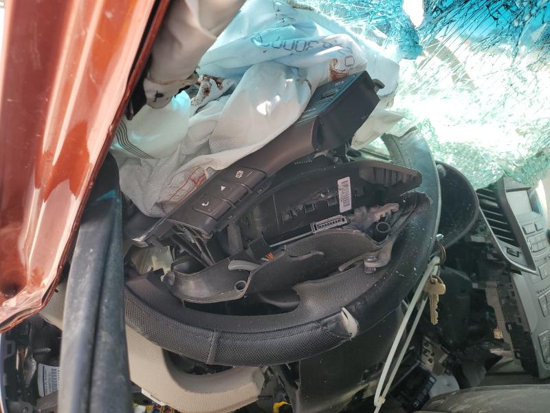 5XYZT3LB3GG318650 - 2016 HYUNDAI SANTA FE S ORANGE photo 9