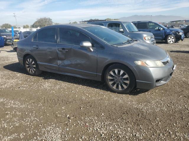 2HGFA16989H346911 - 2009 HONDA CIVIC EXL ნაცრისფერი ფოტო 4
