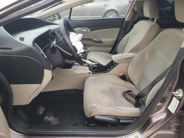 19XFB2F52DE286871 - 2013 HONDA CIVIC LX GRAY photo 7