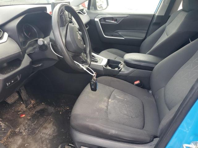 2T3W1RFV0MW127881 - 2021 TOYOTA RAV4 XLE BLUE photo 7
