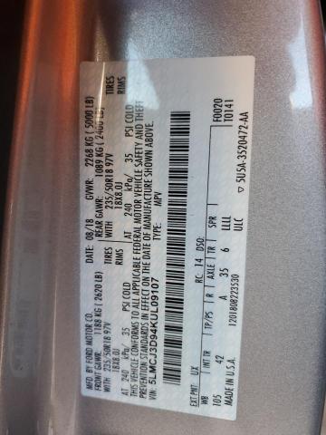 5LMCJ3D94KUL09107 - 2019 LINCOLN MKC RESERVE 银色 照片 13