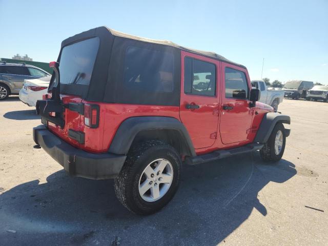 1C4BJWDGXHL589505 - 2017 JEEP WRANGLER U SPORT أحمر صورة 3