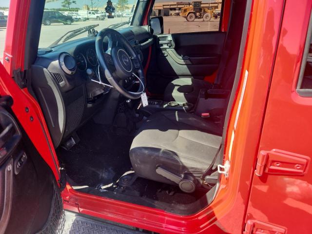 1C4BJWDGXHL589505 - 2017 JEEP WRANGLER U SPORT أحمر صورة 7