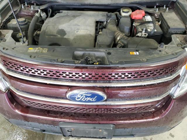 1FMHK7F86BGA46277 - 2011 FORD EXPLORER LIMITED MAROON photo 12