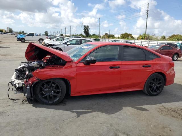 2HGFE2F5XNH571445 - 2022 HONDA CIVIC SPORT RED photo 1