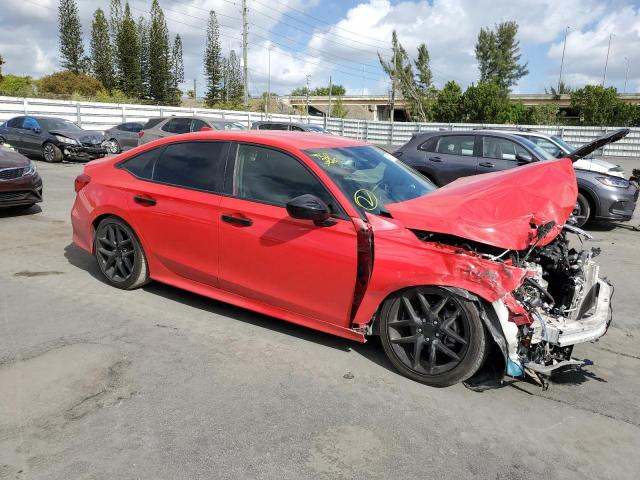 2HGFE2F5XNH571445 - 2022 HONDA CIVIC SPORT RED photo 4