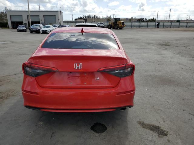 2HGFE2F5XNH571445 - 2022 HONDA CIVIC SPORT RED photo 6