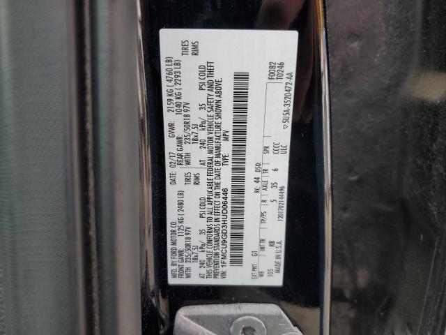 1FMCU9GD3HUD06446 - 2017 FORD ESCAPE SE 黑色 照片 13