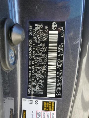JTKJF5C74GJ021939 - 2016 TOYOTA SCION TC Graphit Foto 13