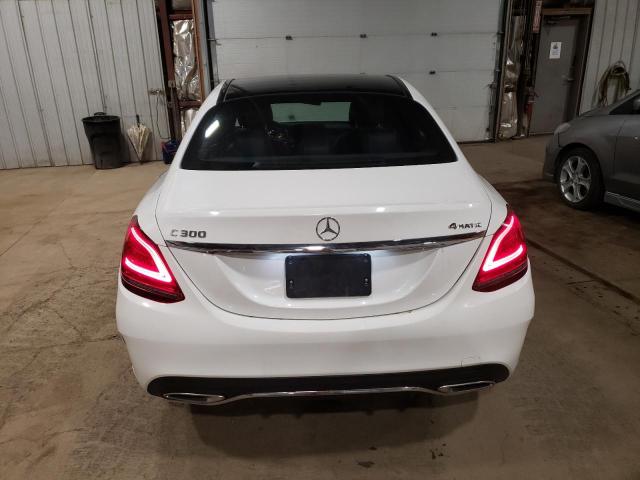 55SWF8EB6LU330229 - 2020 MERCEDES-BENZ C 300 4MATIC WHITE photo 6