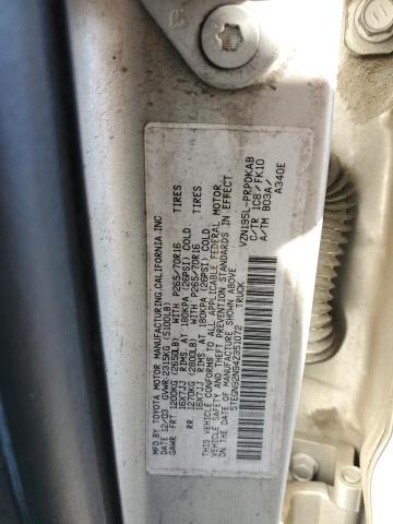 5TEGN92N94Z351072 - 2004 TOYOTA TACOMA DOUBLE CAB PRERUNNER SILVER photo 12