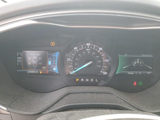 3FA6P0LU5KR131194 - 2019 FORD FUSION SE GRAY photo 9