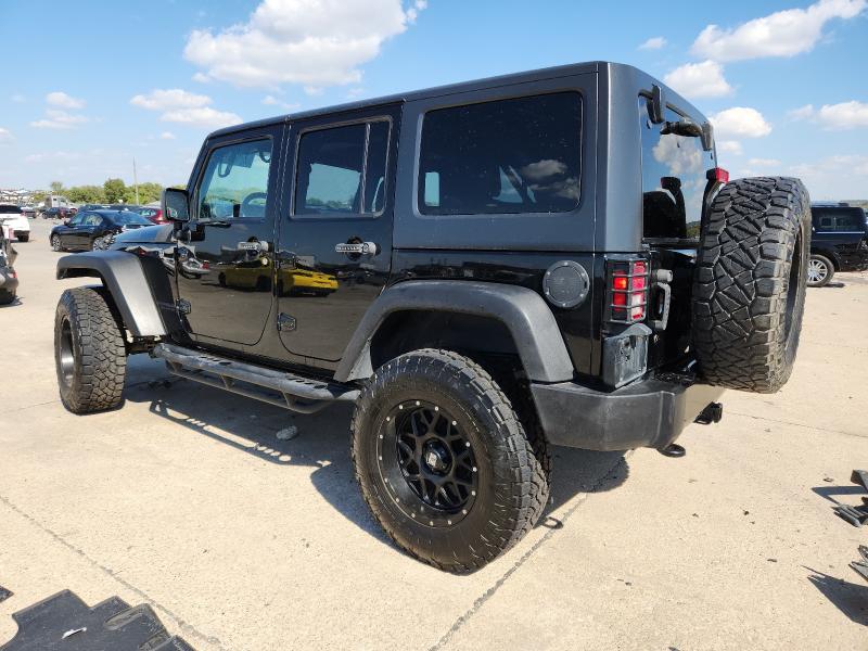 1C4BJWDG8HL588496 - 2017 JEEP WRANGLER U SPORT Czarny zdjęcie 2