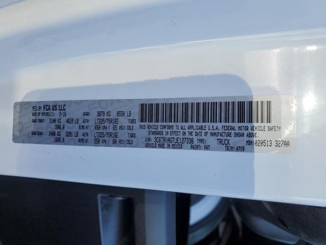 3C6TRVAG7JE127338 - 2018 RAM PROMASTER 1500 STANDARD أبيض صورة 13