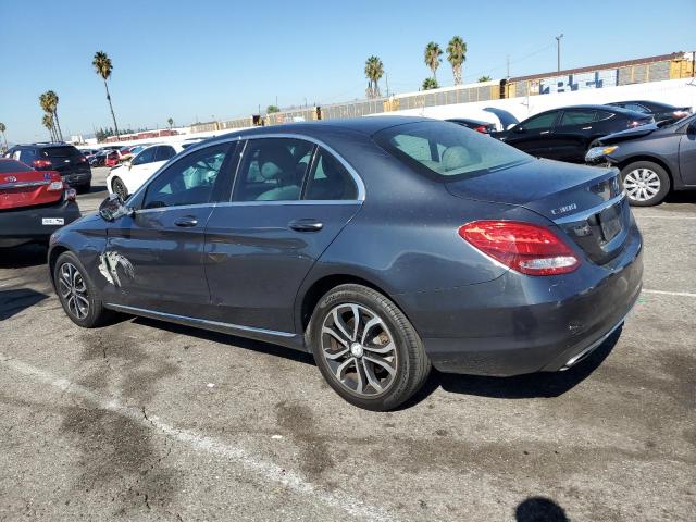55SWF4KBXFU010445 - 2015 MERCEDES-BENZ C 300 4MATIC GRAY photo 2