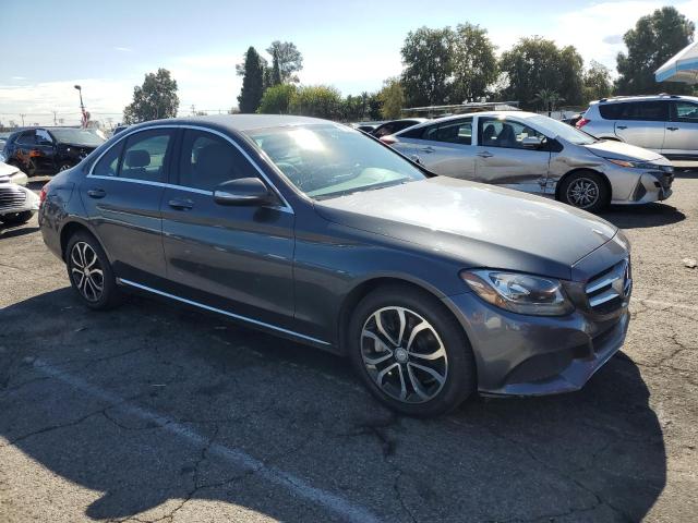 55SWF4KBXFU010445 - 2015 MERCEDES-BENZ C 300 4MATIC GRAY photo 4