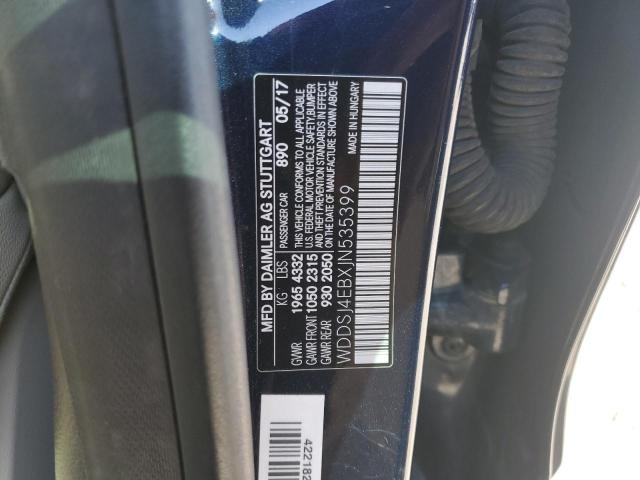 WDDSJ4EBXJN535399 - 2018 MERCEDES-BENZ CLA 250 Blau Foto 12